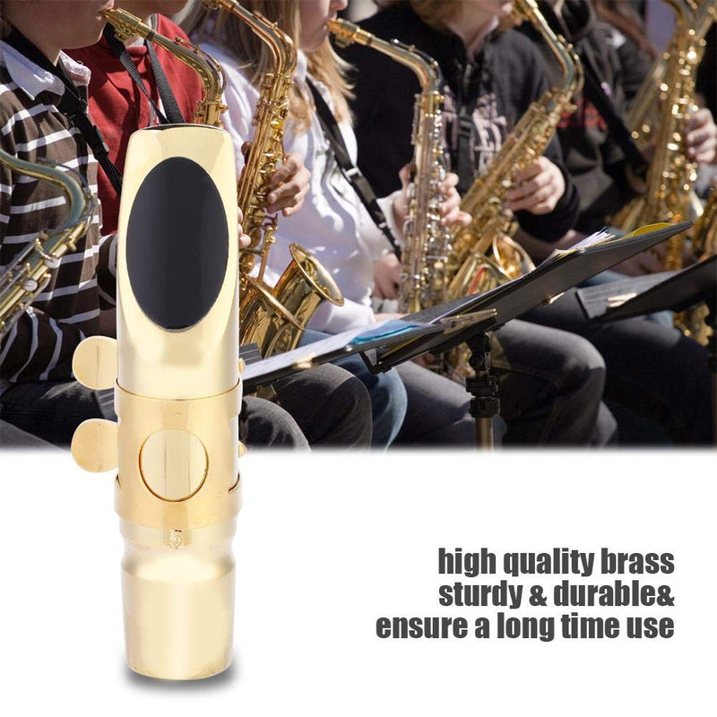 Vbestlife Eb Alto Saxophone 5C Mouthpiece, Eb Alto Sax 5C Mouthpiece with Cap Pads Musical Instruments Accessory