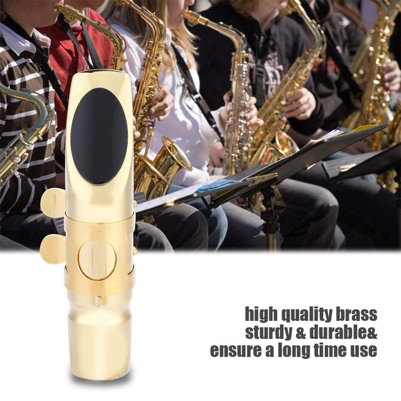 Qii lu Alto Saxophone Mouthpiece, EB Alto Sax Sax 5C Brass Mouthpiece with Pads Musical Instruments Accessory