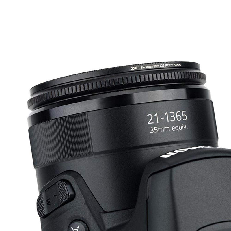 58mm Metal Lens Filter Adapter Ring for Canon SX70 HS, SX60 HS, SX50 HS, SX40 HS, SX30 is, SX20 is, SX10 is, SX1 is, SX540 HS, SX530 HS, SX520 HS Digital Camera Replaces Canon FA-DC67A Adapter Ring