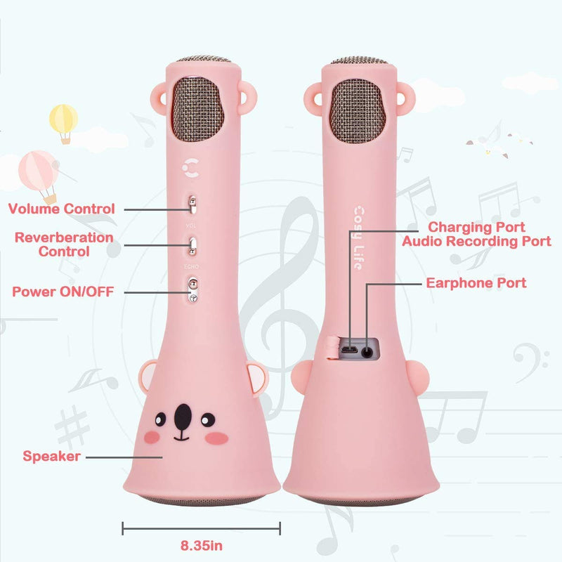 [AUSTRALIA] - Cosy Life Karaoke Microphone for Kids,Wireless Microphones Kids Karaoke Machine with Speaker Wireless Echo Voice Recording 