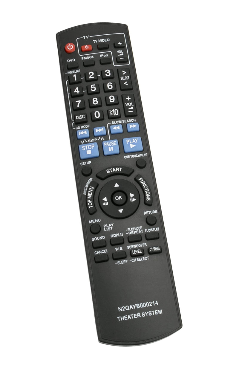 New N2QAYB000214 Replace Remote fit for Panasonic SC-PT760 SC-PT954 SAPT1054 SAPT760 SAPT954 SAPT956 SCPT1054 SC-PT956 SC-PT960 DVD Home Theater Sound System SA-PT1054 SA-PT760 SA-PT954 SA-PT956