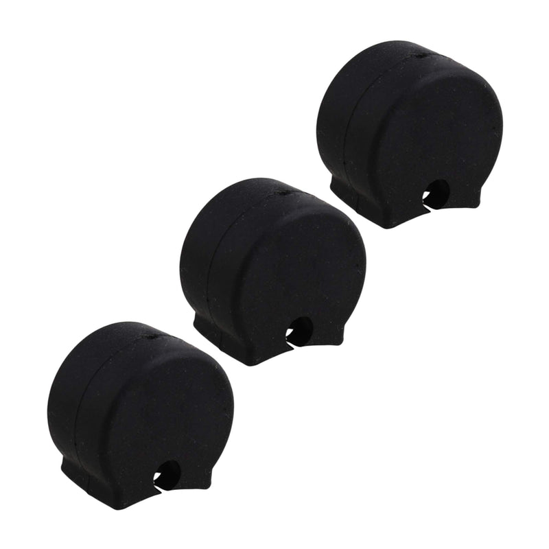 [AUSTRALIA] - Yibuy Black Soft Rubber Clarinet Thumb Rest Cushion Protector Pack of 5 