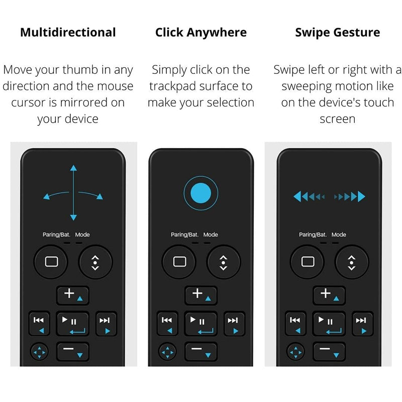 TNP Bluetooth Remote Control for iPad iPhone - Trackpad Media Presenter for iOS Mac Android Tablet PC - Wireless Camera Shutter, Media Button, Presentation Clicker, iPad Air Pro, MacBook Pro Mini M1