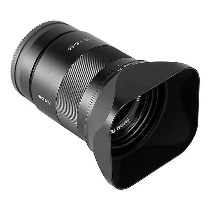 Fotodiox Pro Leica Inspired, Designer Dedicated Metal Bayonet Lens Hood for Zeiss Sonnar T FE 55mm f/1.8 ZA Lens; Professional and Stylish