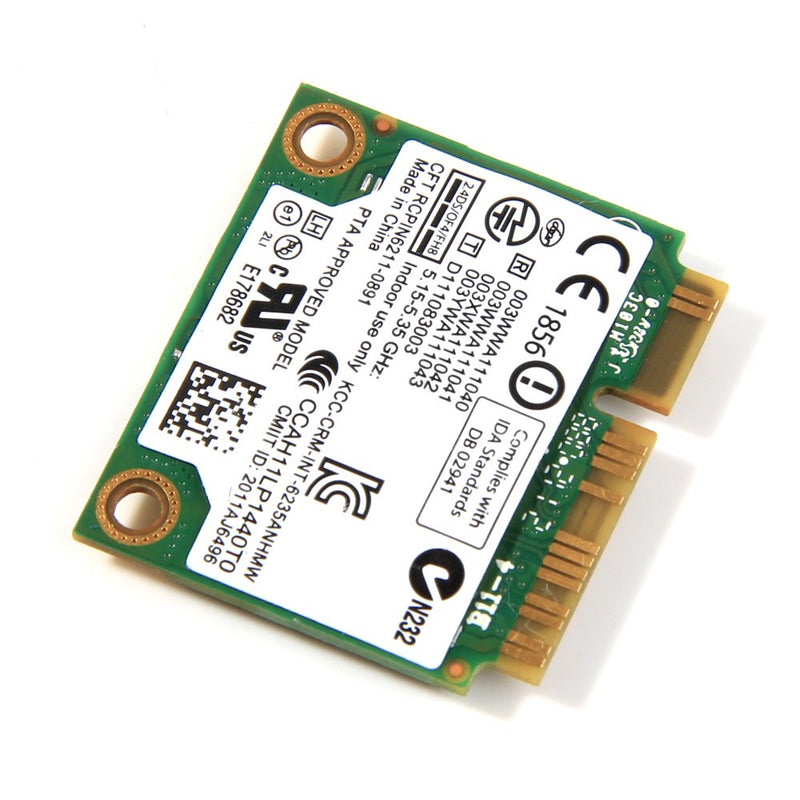 Intel Centrino Advanced-N 6235 6235ANHMW Wlan Bluetooth 4.0 Half MINI Card 802.11 a/b/g/n Dual-band 300 Mbps