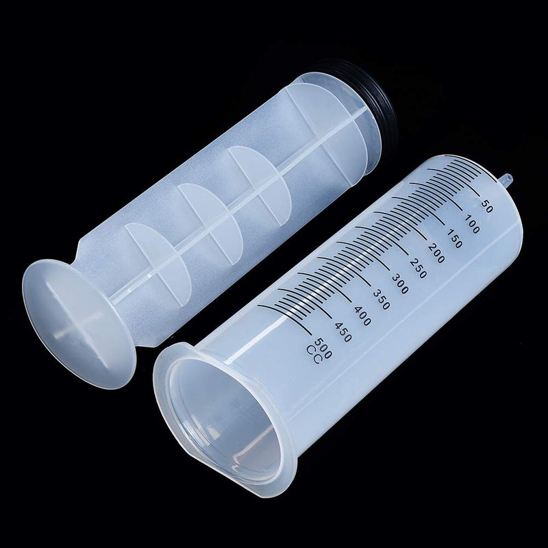 500ml Large Syringe with 27.6 Inch Tube, Sterile and Individual Sealed, Plastic Garden Syringe for Liquid, Paint, Epoxy Resin, Oil, Watering Plants, Refilling