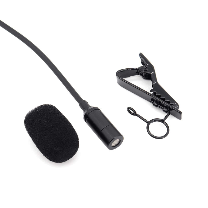 Hensych 3.5mm Collar Microphone Recording Mic USB Microphone with Clip 1.5M Line for Fimi Palm 2