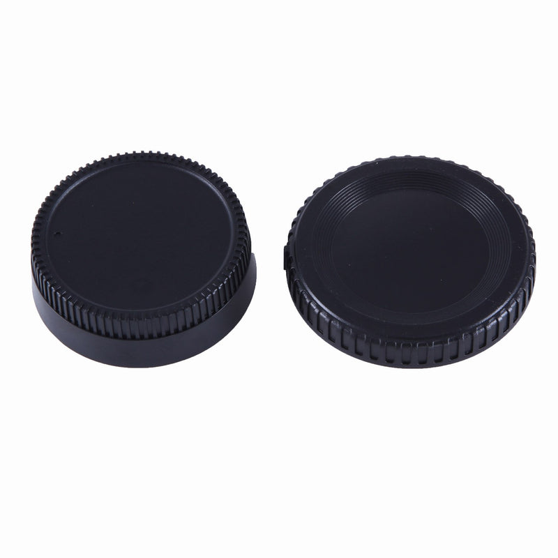 Movo Photo Lens Mount Cap and Body Cap for Nikon DSLR Camera