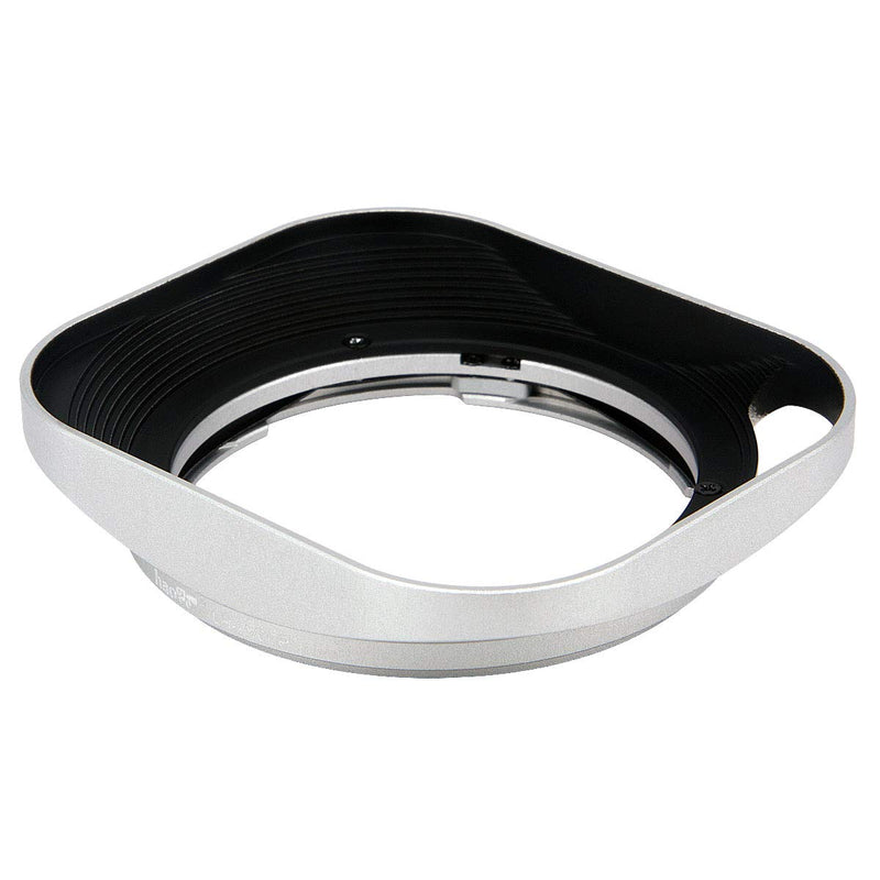 Haoge LH-ZV06P Lens Hood for Carl Zeiss Distagon T 2.8/21 21mm f2.8 ZM, C Biogon T 4.5/21 21mm f4.5 ZM, 2.8/25 25mm f2.8 ZM, 2.8/28 28mm f2.8 ZM, C Sonnar T 1.5/50 50mm f1.5 ZM Hollow Out Designed Square - Silver - Hollow Out Designed