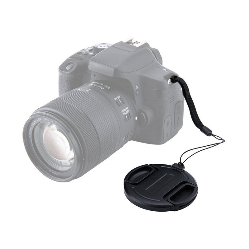 [AUSTRALIA] - JJC 82mm Center Snap-on Lens Cap Camera Front Lens Cover for Canon Nikon Fujifilm Sony Olympus Panasonic Any Lens with 82mm Filter Thread Replaces Original Cap with Free Lens Cap Keeper -5pack 5 Packs 