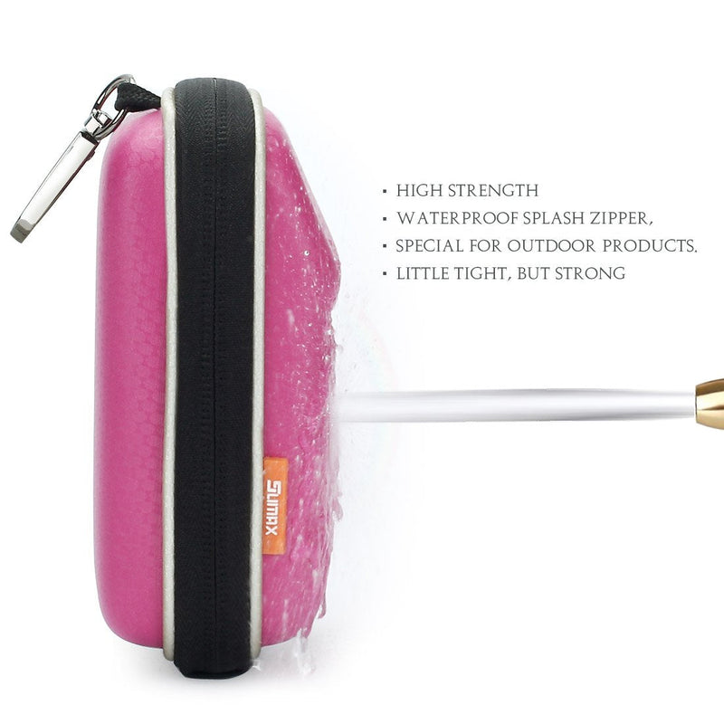 [AUSTRALIA] - Hard EVA Shock Resistant Compact Digital Camera Case Carrying Protective for Canon PowerShot SX730 HS G9 X Nikon COOLPIX W100 Panasonic Lumix DMC TZ80 Sony Cyber-Shot HX90 Olympus Tough TG-5, Pink 