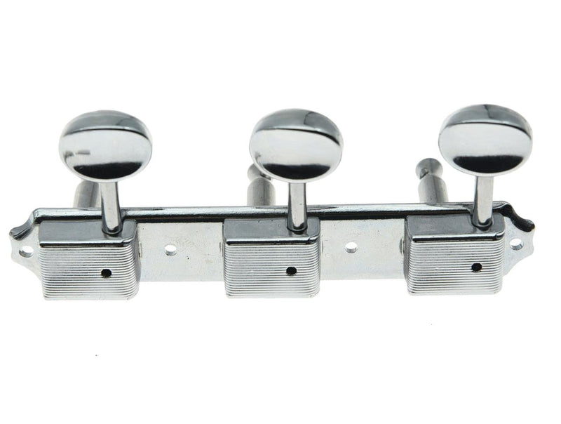 [AUSTRALIA] - Dopro Chrome 3 per side 3+3 on a Plate Vintage Guitar Tuning Keys Guitar Tuner for Epiphone LP JR 