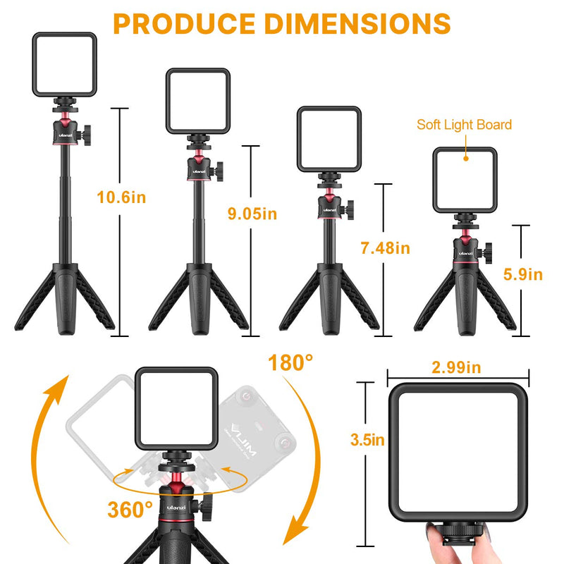 VIJIM Video Conference Lighting Kit,Zoom Lighting for Computer,Laptop Light for Video Conferencing with Tripod Stand, MacBook Lamp for Zoom Meetings/Video Calls/Remote Working/Live Streaming