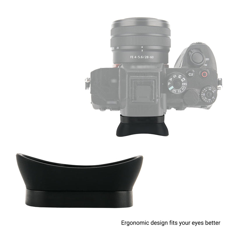 Kiwifotos Soft Long FDA-EP19 Viewfinder Eyecup Eye Cup Eyepiece for Sony A7IV A7 IV A7M4 A7S III A7SIII A7S3 A1 Alpha 1 Camera Sony FDA-EP19 Replacement