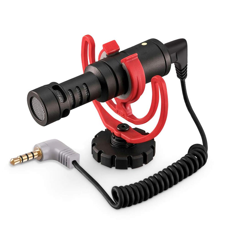 3.5mm TRS to TRRS Microphone Cable, Ancable 1/8 Male to Male Coiled Right Angle Mic Cord Compatible iPhone, Smartphone, Tablets with Rode SC7, VideoMic, VideoMicro Go, BOYA and More External Mic Black