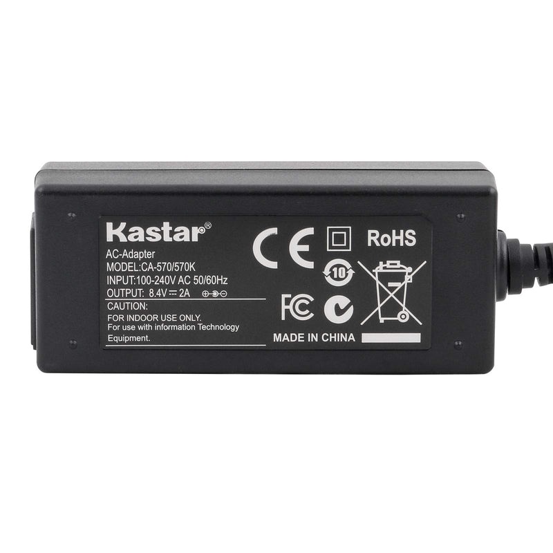 Kastar AC Adaptor Charger Replacement for Canon CA570 CA-570 Charger CA-570S Canon FS200 S20 FS21 FS2 DC100 DC210 DC22 DC220 DC230 DVD Camcorder HF100, HF200