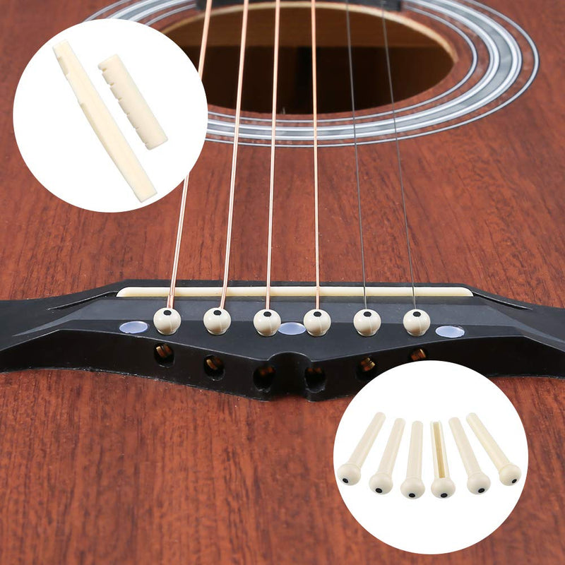 Auihiay 58 PCS Guitar Accessories Kit Including Guitar Strings, Picks, Capo, Thumb Finger Picks, String Winder, Bridge Pins, Pin Puller, Pick Holder, Finger Protect