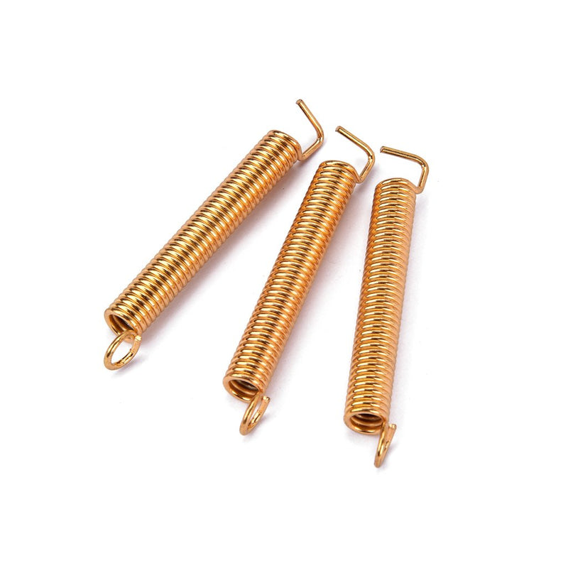 Alnicov 3 Pcs Electric Guitar Tremolo Bridge Springs Guitars Parts-Gold