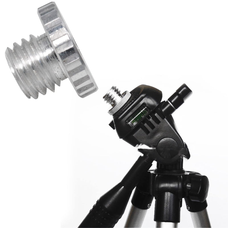 [AUSTRALIA] - LUORNG 2PCS 1/4 to 5/8 Screw Tripod Adapter Threaded Screw Adapter for Tripod Laser Level Adapter 
