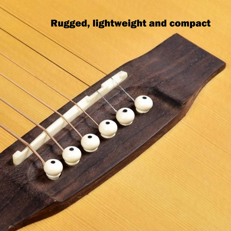 YINGXIANG Acoustic Guitar Bridge Pins, 6 PACK Ivory Guitar Strings Nail Pegs
