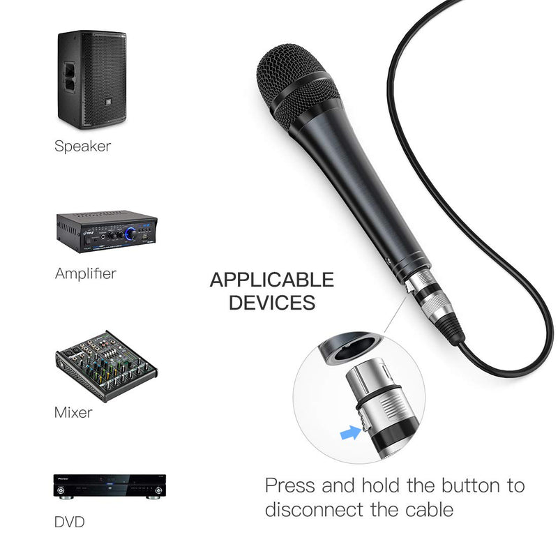 [AUSTRALIA] - Karaoke Microphone,Fifine Dynamic Vocal Microphone for Speaker,Wired Handheld Mic with On and Off Switch and14.8ft Detachable Cable-K6 