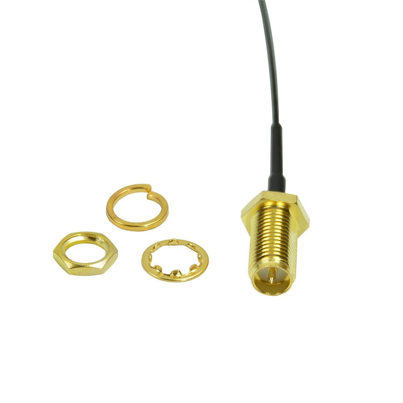 2PCS U.FL Mini PCI to RP-SMA Pigtail Antenna WiFi Cable 6‘’