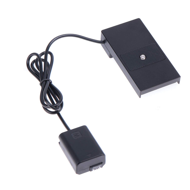 Fotga NP-FW50 Dummy Battery to NP-F NP-F970 F960 F750 F770 F550 Battery Adapter Hot Shoe Mount Plate 1/4" for Sony DSC-RX10 A7 A7R A7S II A5000 A5100 A6000 A6100 A6300 A6400 A6500 DSC-RX10 II III IV