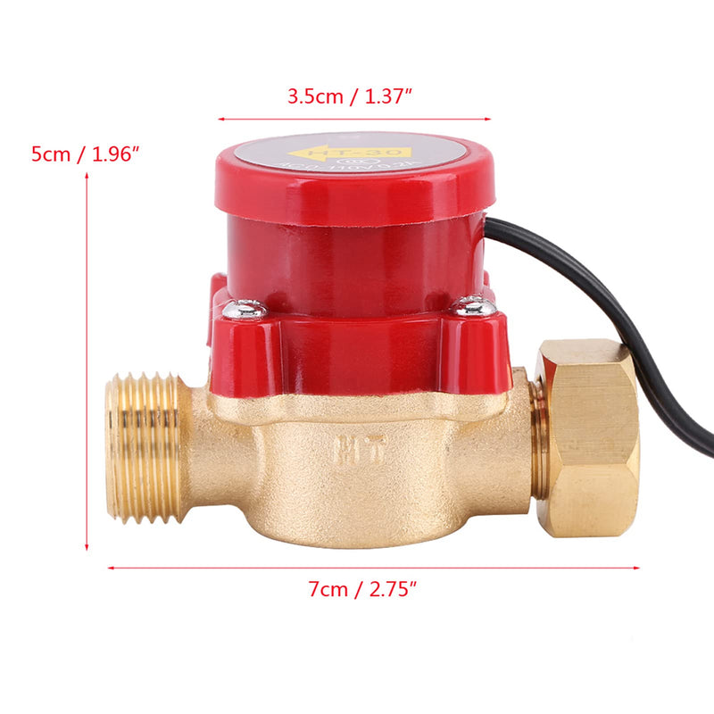 LiebeWH 1pc Pump Water Flow Sensor Switch Increase Water Pressure in Low Water Pressure Area Laser Machine G1/2 Thread
