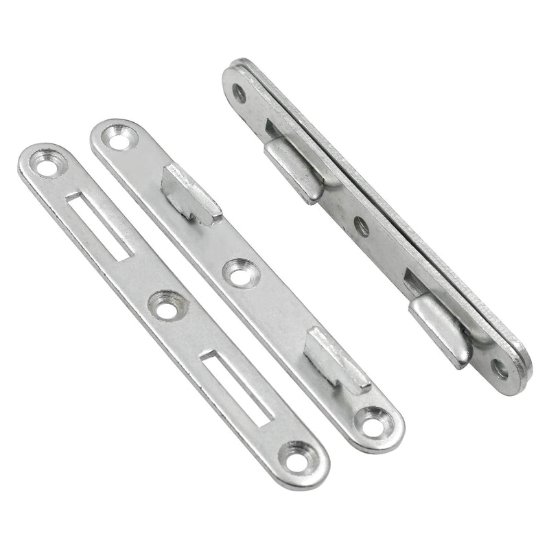 [AUSTRALIA] - Kyuionty 4 Sets Wood Bed Rail Connecting Fittings 5 Inch Thicken Furniture Bed Hardware 