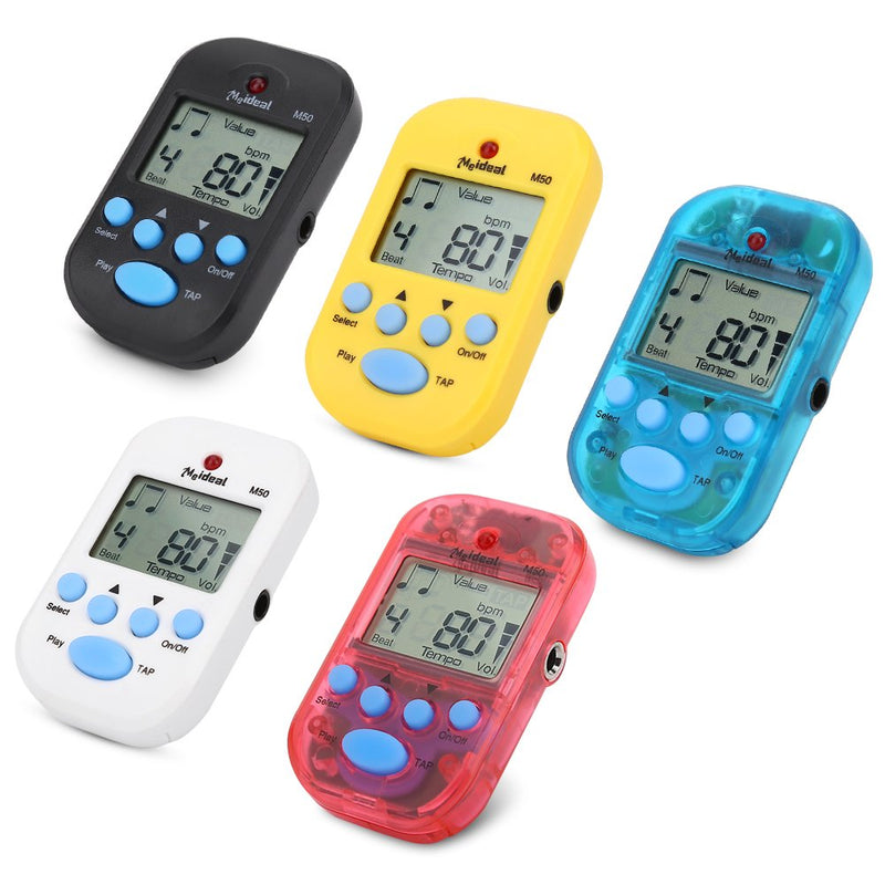 Mini Metronome, M50 LCD Digital Beat Tempo for Piano, Violin, Guitar, Trap Drum(Blue)