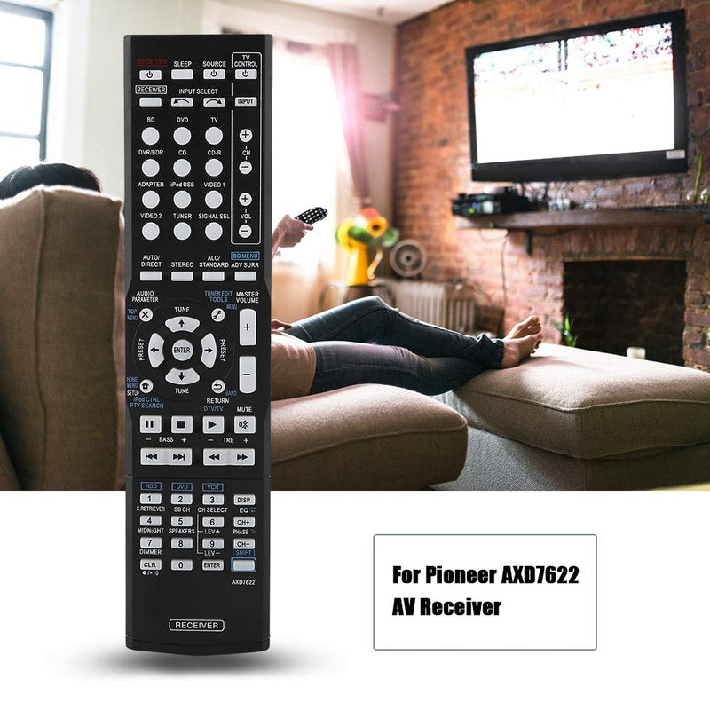 Remote Control Replacement Compatible for Pioneer VSX-520 AXD7622 VSX-522-K VSX-823-K VSX-921-K Home Theater AV Audio/Video Receiver AV System