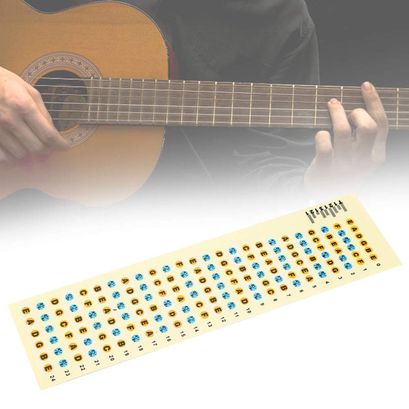 Fafeims Guitar Fretboard Stickers Wear-Resistant Fingerboard Note Decals Frets Map Sticker Decoration