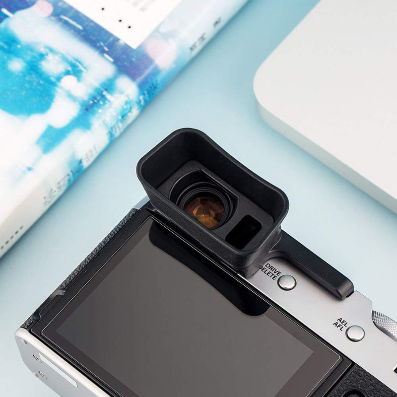Soft Silicon Camera Viewfinder Eyecup Eyepiece Eyeshade for Fujifilm Fuji X100V Eye Cup Protector (Hot Shoe Mount Installation) / Fits X100V Only for X100V