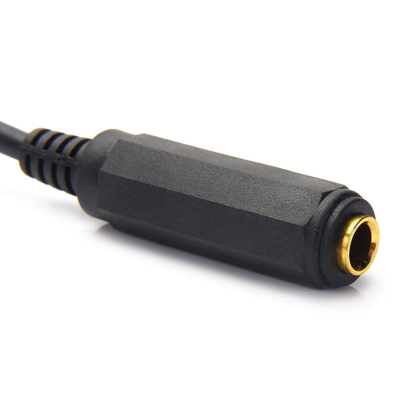 Disino 1/4 Inch Male to Female Stereo Extension Cable Gold Plated Quarter inch Headphone Extension Cable Cord- 10FT/3 Meters 10 Feet