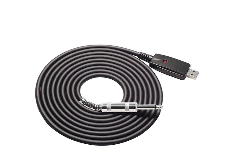 [AUSTRALIA] - USB Guitar Cable,Guitar Bass to PC USB Recording Cable Adapter Converter Connection Interface, USB to 6.5mm Jack Computer Recording Cable (USB Guitar Cable) 