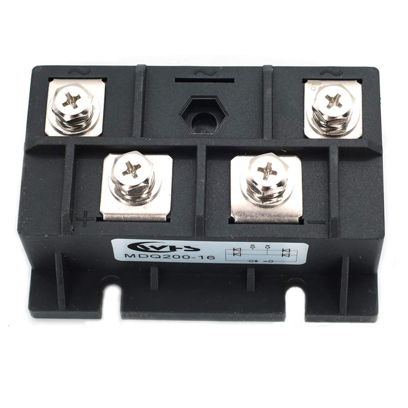 [AUSTRALIA] - DEVMO Bridge Rectifier MDQ200A 1600V High Power Single Phase Diode Bridge Rectifier 4 Terminal Full Wave Diode Module 1600V Single Phase Bridge Rectifier 200A 