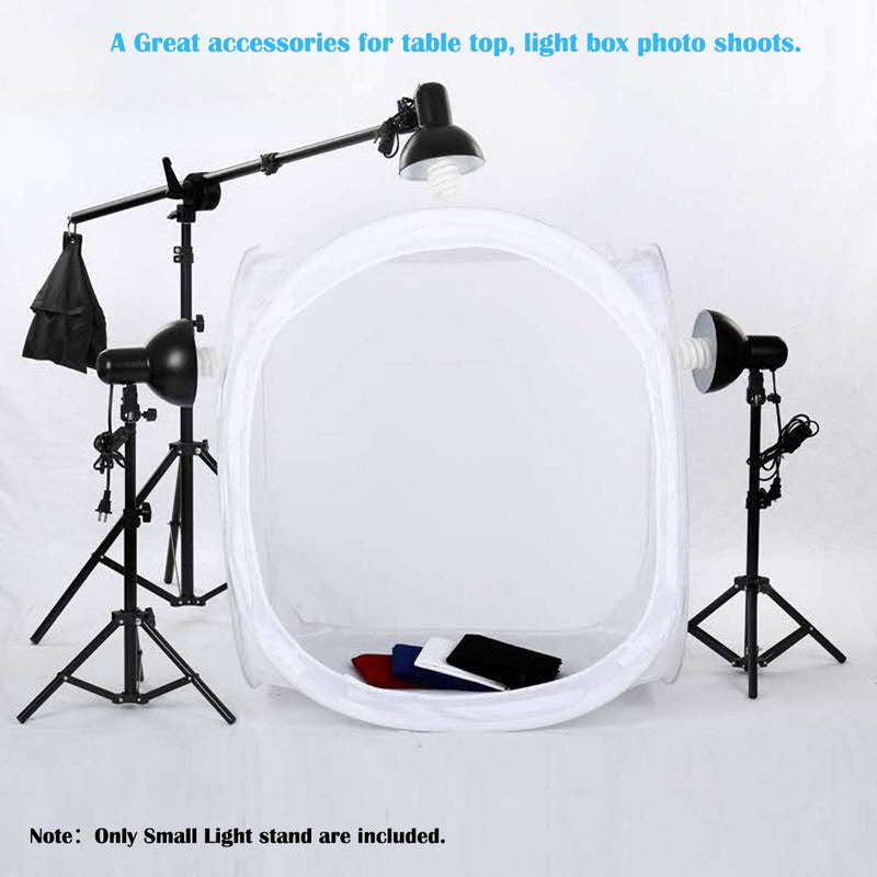 Light Stands Photography Aluminum 32"/80cm Max Height for Relfectors, Softboxes, Lights, 2 Pack