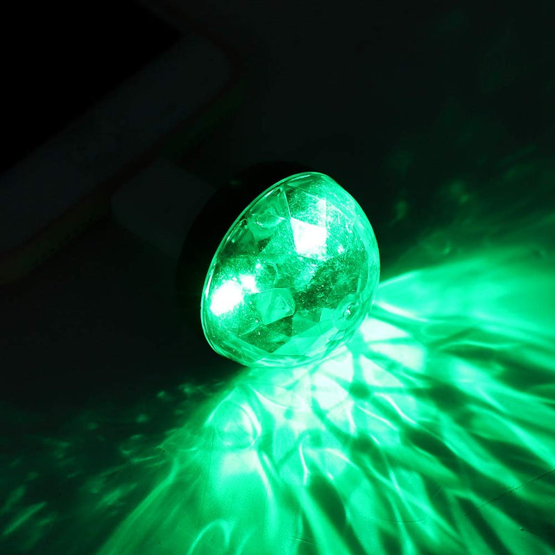 Furnoor 3W RGBW Mini USB Disco Light Cellphone Portable Crystal Magic Ball Lamp for Party DJ Disco(for USB)