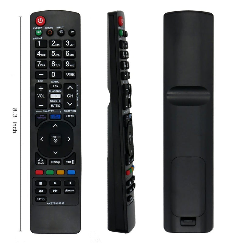 LuckyStar Replacement Lost Remote Control for LG AKB72915238 LCD LED HD 3D TV, Compatible with 42LW5700 42LV3700 42LV5400 47LV3700 47LV5400 47LV5500 47LW5600 47LW5700 55LW5700 55LV3700