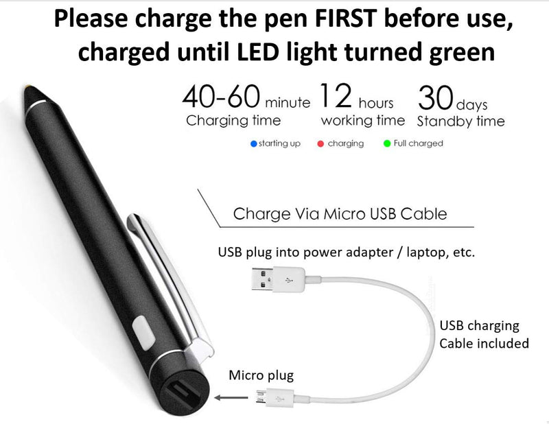 Active Stylus Touch Screen Drawing Writing Pen for Lenovo Yoga 730 720 Mix Miix 720 510 Flex 6 5 2 in 1 Laptop Replacement ( NOT for Window Ink )