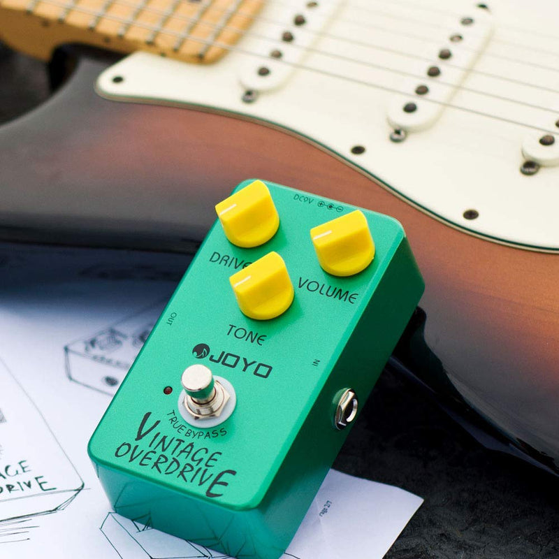 [AUSTRALIA] - JOYO JF-01 Vintage Overdrive Guitar Effect Pedal with True Bypass Green 