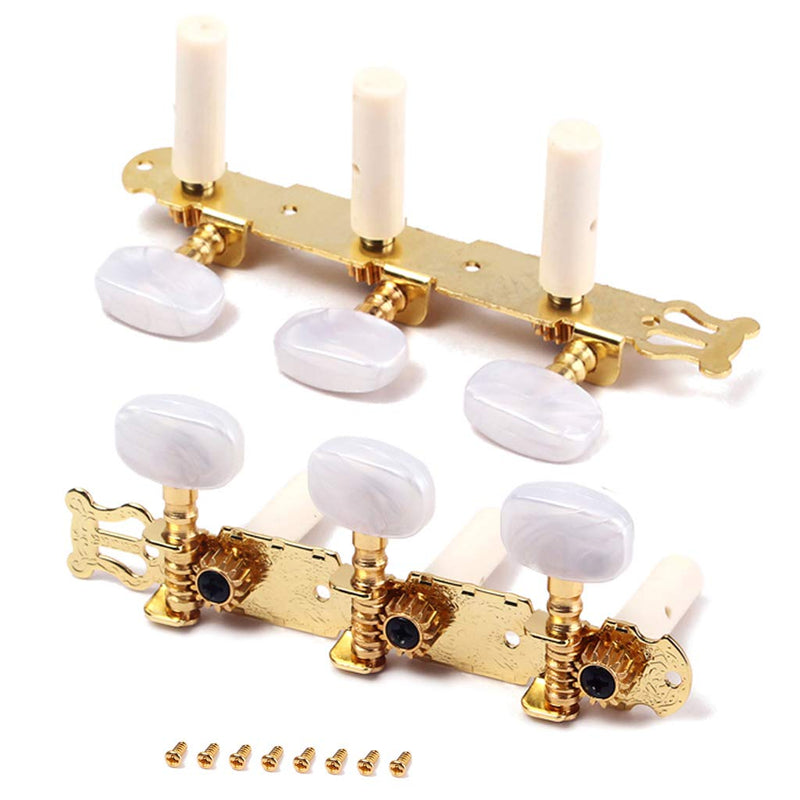 Alnicov Guitar Tuners - 2Pcs Classical Guitar Tuners Tuning Pegs Keys Machine Heads