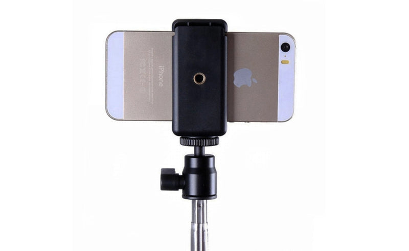 Action Mount - 2 pc Universal Smartphone Holder Set for Any Phone. Has Camera Screw (1/4-Inch 20), Easily Connect Your Phone to Tripods, Poles, Hand Grip, Etc. (2pcs Phone Mount)