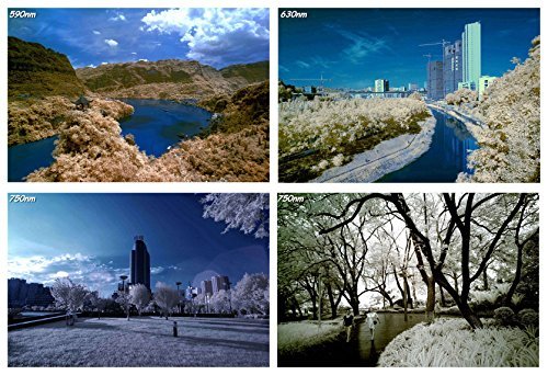 Fotga 77mm Six-in-One Adjustable Infrared IR Pass X-Ray Lens Filter 530nm to 650nm 680nm 720nm 750nm