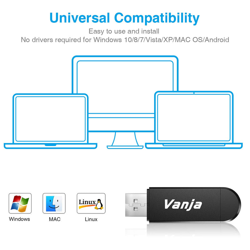 Vanja Micro USB OTG Adapter and USB 2.0 Portable Memory Card Reader for SD-3C SDXC SDHC MMC RS-MMC Micro SDXC Micro SD Micro SDHC Card and UHS-I Cards Micro USB Type A