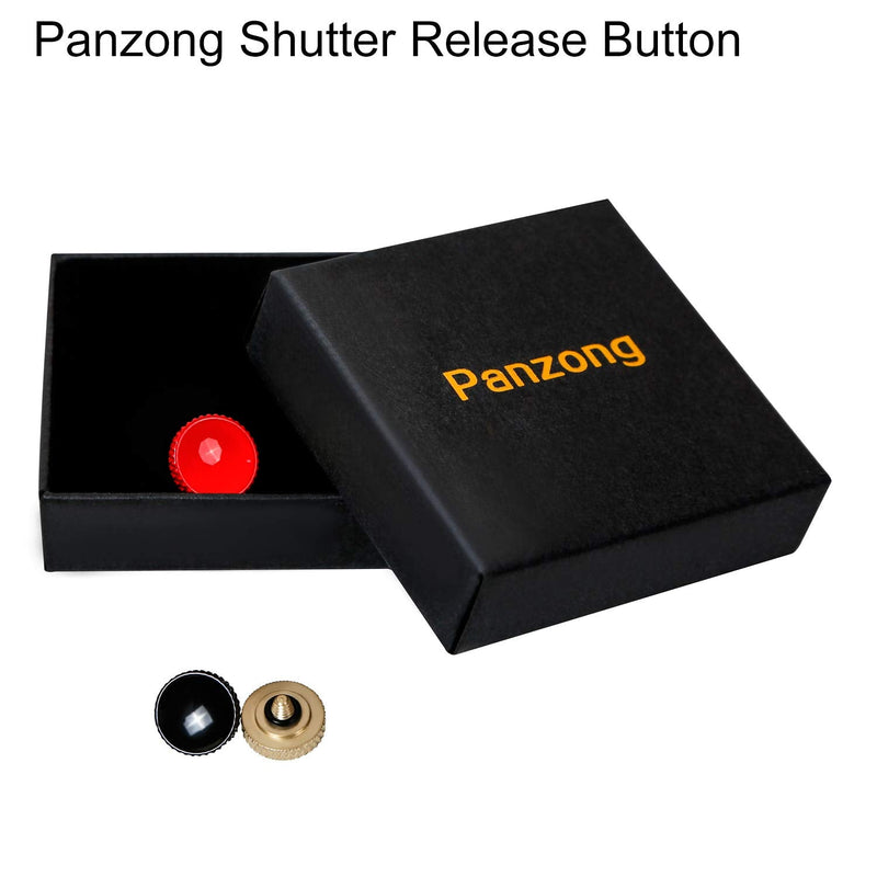 Camera Shutter Button, Upscale and Delicate Soft Shutter Release Button (3 Pack) red gold black