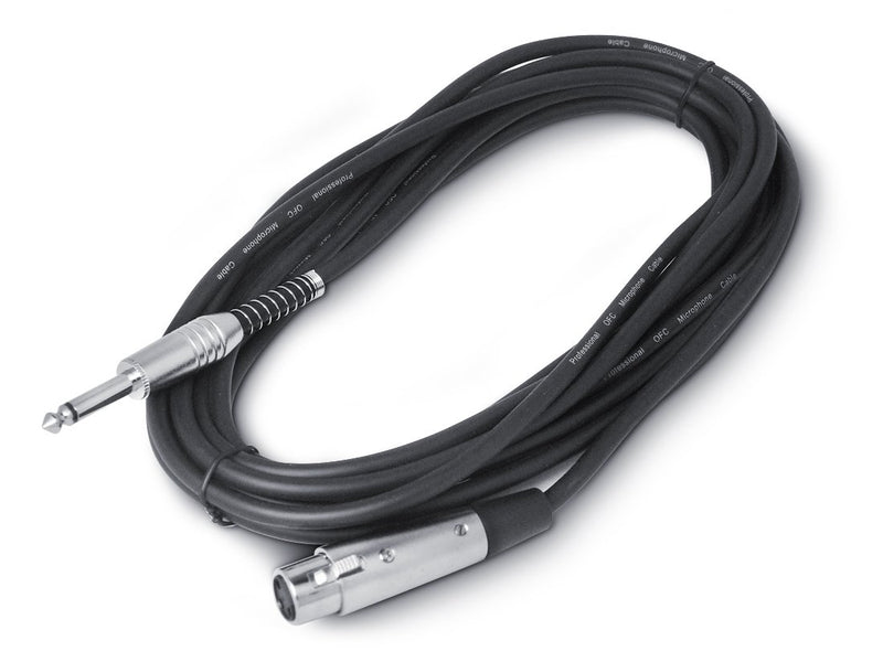 Snakebite Professional XLR Female to 1/4" Jack Cable. Ideal lead for mics, mixers, studio and live applications. Noiseless OFC 6 metre