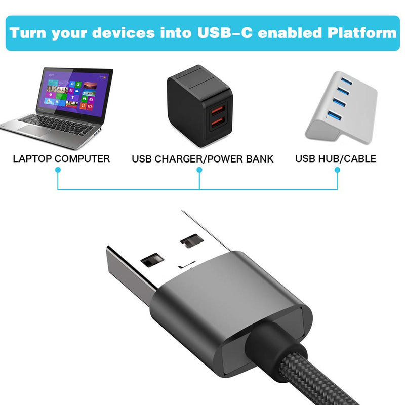 USB C Female to USB Male Adapter (2-Pack),Type C to USB A Charger Cable Adapter, Compatible with iPhone 11 12 Pro Max,iPad 2018,Samsung Galaxy Note 10 S20 Plus S20+ 20+ Ultra,Google Pixel 4 3 2 XL