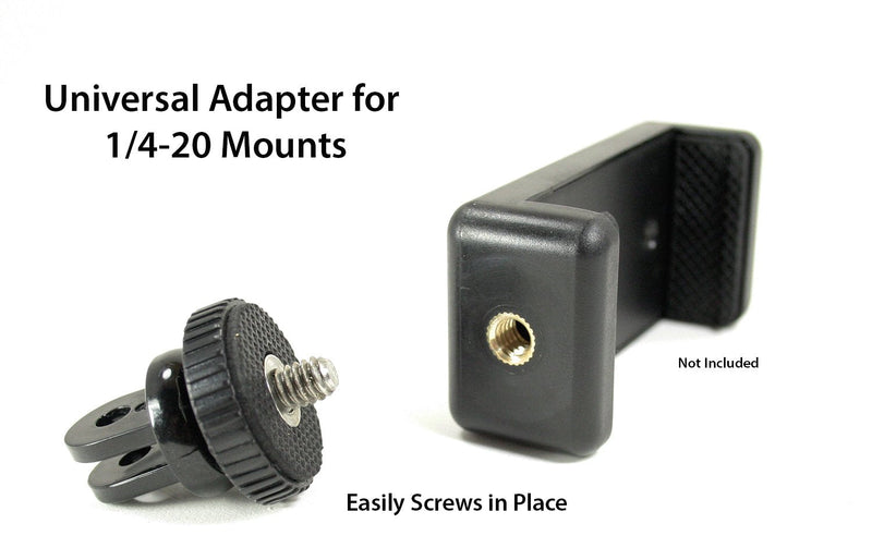 Action Mount - 4 pc Screw Adapter Set for Sport Cameras. 2 Styles of Design Camera Screw (1/4-Inch 20), Easily Connect Action Camera to Any Accessories. (4pcs Adapter Set)