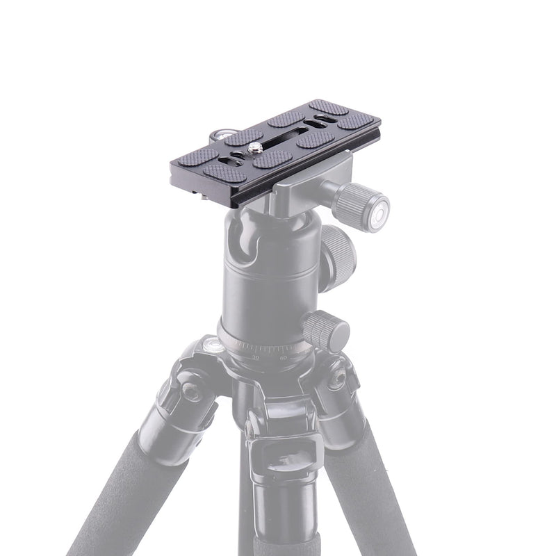 FocusFoto PU100 PU-100 Quick Release Plate, 100mm Long Plate with 1/4"-20 Mounting Screw for Benro B0 B1 B2 J0 J1 N1 Arca Swiss Tripod Ball Head